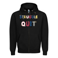 Black you may see me struggle Zipper Hoodie - MaliasSmallBusiness