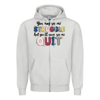 Dove Grey you may see me struggle Zipper Hoodie - MaliasSmallBusiness