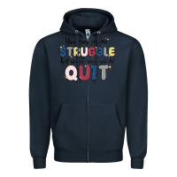 Navy you may see me struggle Zipper Hoodie - MaliasSmallBusiness