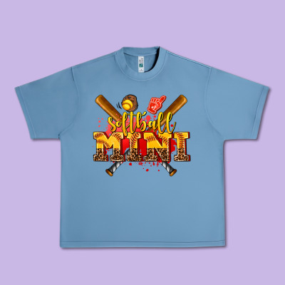 Softball Mini Urban Heavy Tee Designed By Adodesignshop