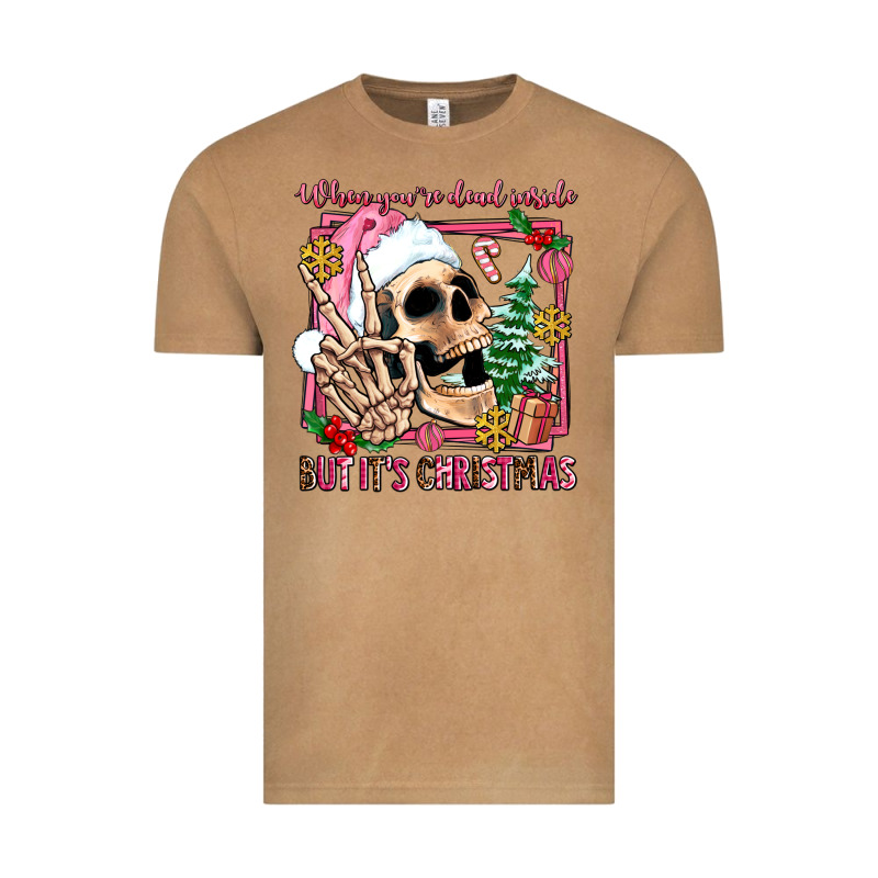 When You're Dead Inside But It's Christmas Vintage Tee by AdoDesignShop | Teevron