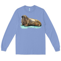 Colony Blue Walrus Long Sleeve Tee - LillyAllenDesigns