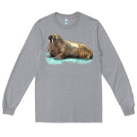 Heather Grey Walrus Long Sleeve Tee - LillyAllenDesigns
