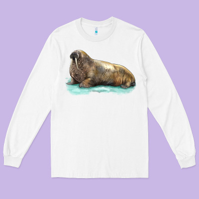 Walrus Long Sleeve Tee Designed By Lillyallendesigns