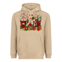 Mushroom Elf Coffee Cups Christmas Heavyweight Hoodie - BundleAndBundleShop