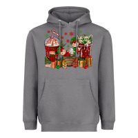 Storm Elf Coffee Cups Christmas Heavyweight Hoodie - BundleAndBundleShop