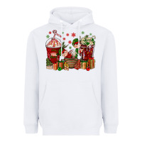 White Elf Coffee Cups Christmas Heavyweight Hoodie - BundleAndBundleShop