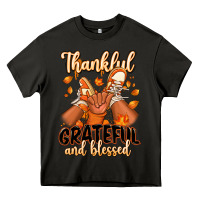 Asphalt Thankful grateful and Blessed black boy sneakers Heavy Core Tee - RanaPortraitStore