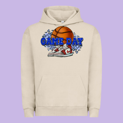 Game Day Basketball Urban Hoodie Designed By Howdyjamesfarm