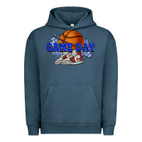 Pigment Midnight Navy game day basketball Urban Hoodie - HowdyJamesFarm
