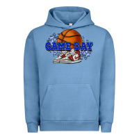 Pigment Pebble Blue game day basketball Urban Hoodie - HowdyJamesFarm