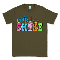 Army Green milk shake with chocolate heart Classic Tee - AdoDesignShop