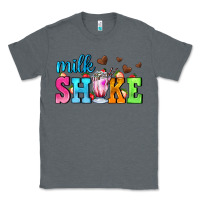 Charcoal Heather milk shake with chocolate heart Classic Tee - AdoDesignShop