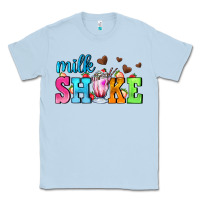 Dusty Blue milk shake with chocolate heart Classic Tee - AdoDesignShop