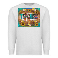 Oatmeal Heather teacher vibes tumbler Premium Sweatshirt - BundleAndBundleShop