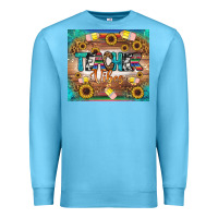 Ocean Blue teacher vibes tumbler Premium Sweatshirt - BundleAndBundleShop