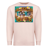 Pale Pink teacher vibes tumbler Premium Sweatshirt - BundleAndBundleShop