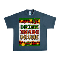 Midnight Navy Christmas Drink Drank Drunk Urban Heavy Tee - Artiststas