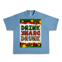 Pebble Blue Christmas Drink Drank Drunk Urban Heavy Tee - Artiststas