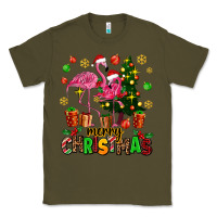 Army Green flamingo merry christmas Classic Tee - AdoDesignShop