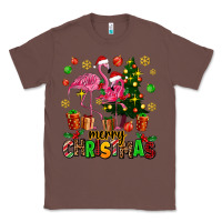 Chestnut flamingo merry christmas Classic Tee - AdoDesignShop