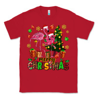 Red flamingo merry christmas Classic Tee - AdoDesignShop