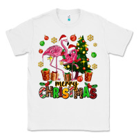 White flamingo merry christmas Classic Tee - AdoDesignShop