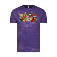 Cloud Purple christmas cow coffee cups Vintage Tee - AdoDesignShop