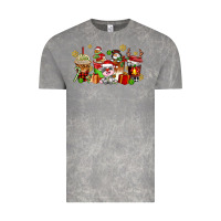 Cloud Rock christmas cow coffee cups Vintage Tee - AdoDesignShop