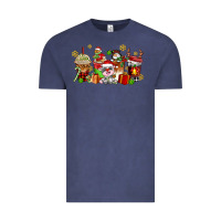 Vintage Denim christmas cow coffee cups Vintage Tee - AdoDesignShop