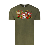 Vintage Olive christmas cow coffee cups Vintage Tee - AdoDesignShop
