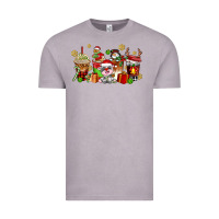 Vintage Zinc christmas cow coffee cups Vintage Tee - AdoDesignShop