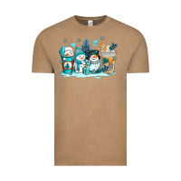 Vintage Coffee winter snowman coffee cups Vintage Tee - AdoDesignShop