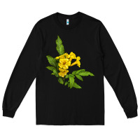 Black yellow elder flower Long Sleeve Tee - LillyAllenDesigns