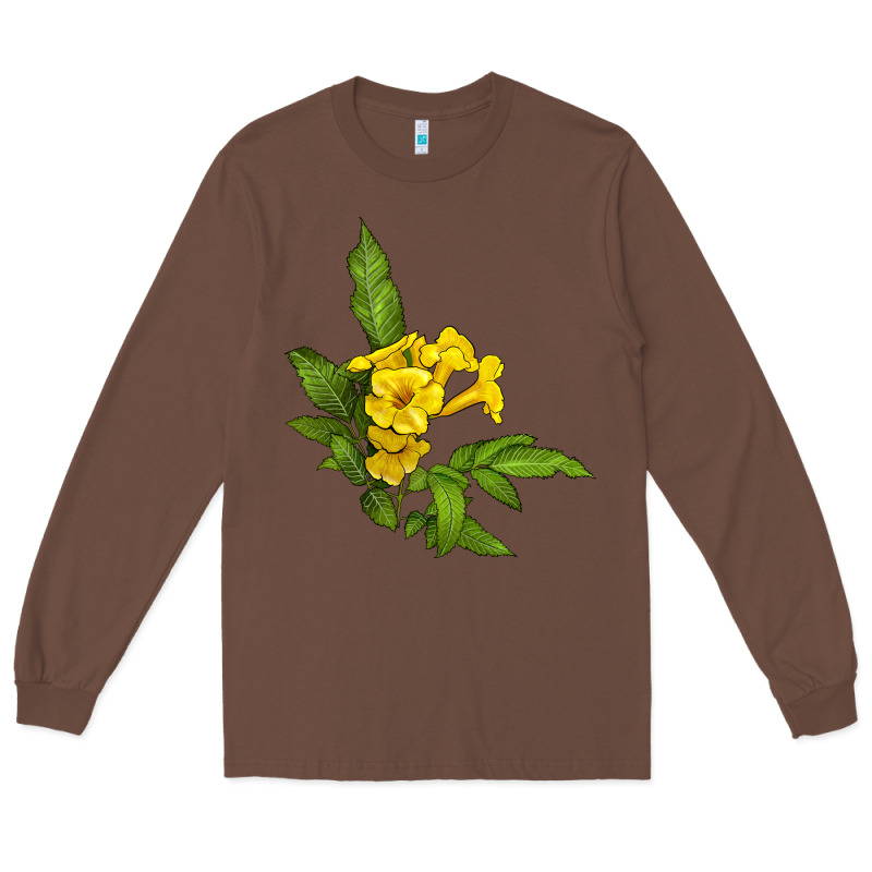 Yellow Elder Flower Long Sleeve Tee by LillyAllenDesigns | Teevron