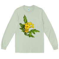 Matcha yellow elder flower Long Sleeve Tee - LillyAllenDesigns