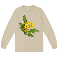 Mushroom yellow elder flower Long Sleeve Tee - LillyAllenDesigns