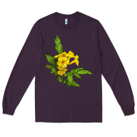 Plum yellow elder flower Long Sleeve Tee - LillyAllenDesigns