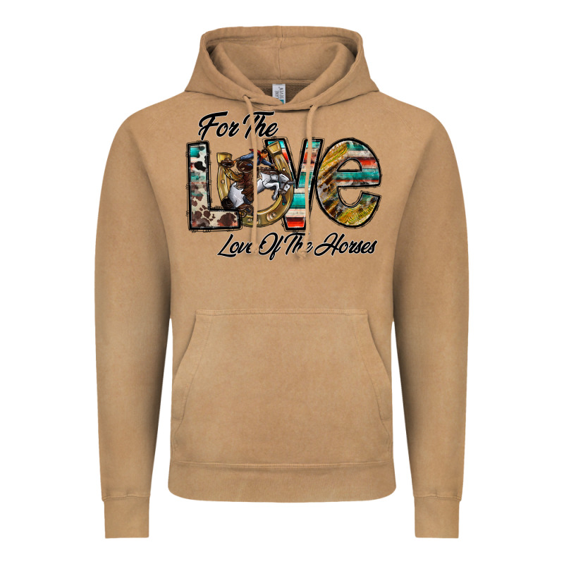 For The Love Love Of The Horses Vintage Hoodie by CowhideDigitalArt | Teevron