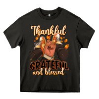 Asphalt Thankful grateful and Blessed black man sneakers Heavy Core Tee - RanaPortraitStore