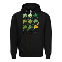 Black teacher st.patrick's Zipper Hoodie - MaliasSmallBusiness