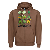 Chestnut teacher st.patrick's Zipper Hoodie - MaliasSmallBusiness