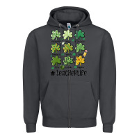 Smoke teacher st.patrick's Zipper Hoodie - MaliasSmallBusiness