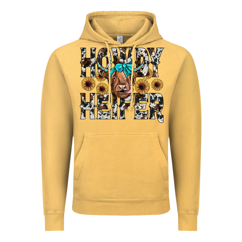 Howdy Heıfer Vintage Hoodie by JahusDesignShop | Teevron