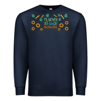 Navy teacher of tiny humans libbey glass Premium Sweatshirt - BundleAndBundleShop