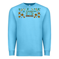 Ocean Blue teacher of tiny humans libbey glass Premium Sweatshirt - BundleAndBundleShop