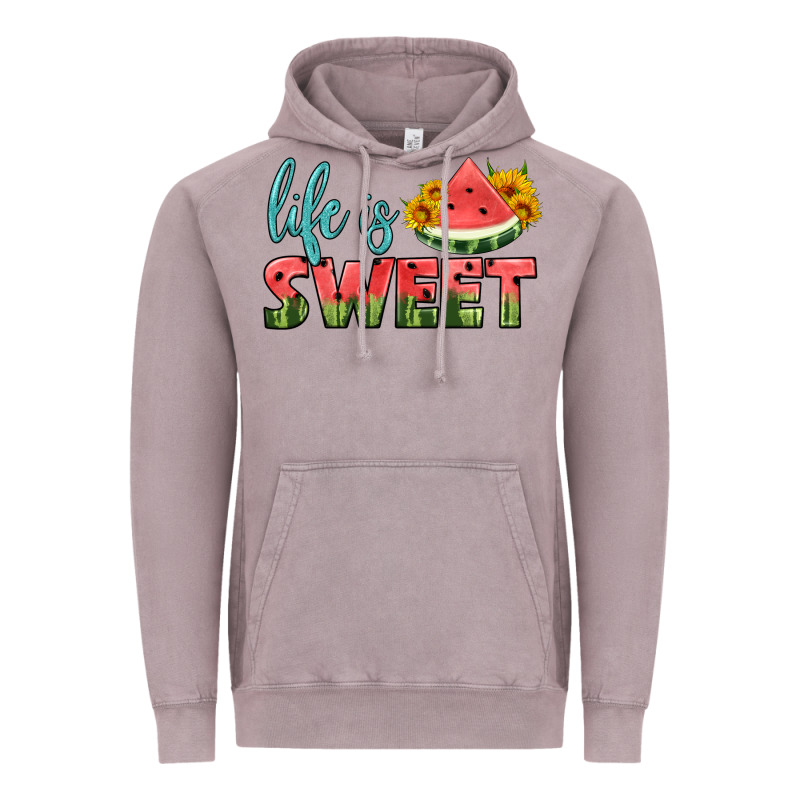 Life Is Sweet Vintage Hoodie by HRA Design Shop | Teevron