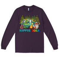Plum hippie soul camping Long Sleeve Tee - BarkalooDesign