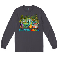 Smoke hippie soul camping Long Sleeve Tee - BarkalooDesign