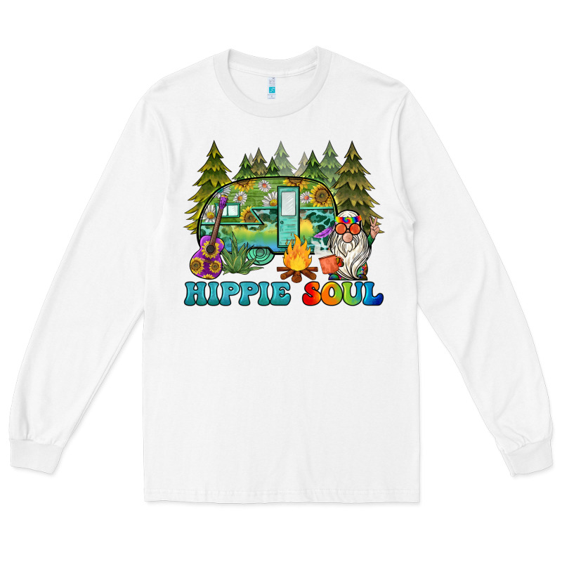 Hippie Soul Camping Long Sleeve Tee by BarkalooDesign | Teevron
